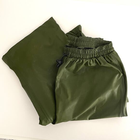 Helly Hansen Womens Waterproof Windproof Rain Pants Size Small Green - Picture 15 of 15